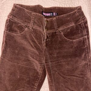 Vintage Bubblegum Womens Size 8/10 Brown Suede Flare Leg Flares Pants Y2K